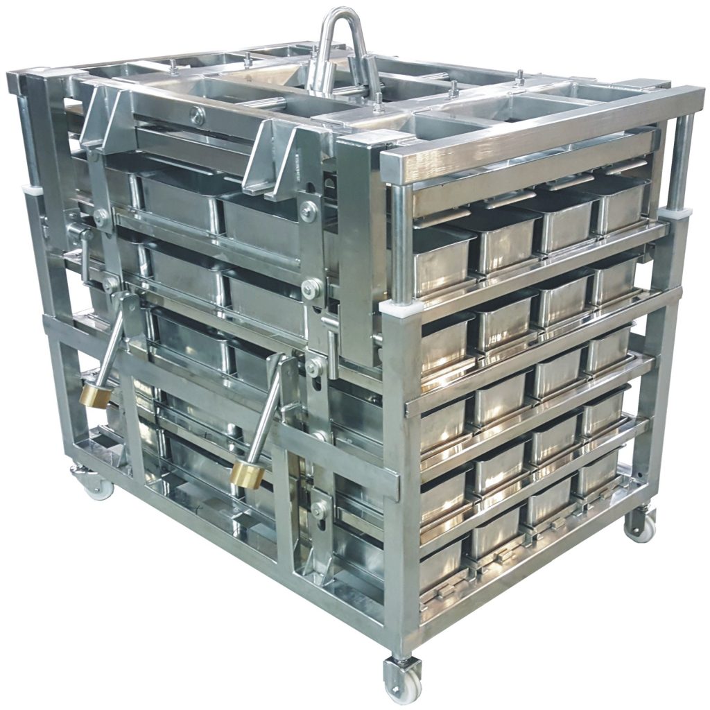 Formas de aço inox para a indústria alimentícia
